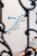 Detailansicht Station «M» der Ausstellung «Was wäre Wien».