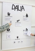 Arbeit mit Avatar «Dalia» im Workshop «Next Steps» des Gesellschafts- und Wirtschaftsmuseums.