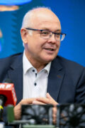 Harald Lidnenhofer am Podium der Pressekonferenz der ORF-Lange Nacht der Museen © Hans Leitner / ORF